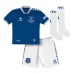 Everton Ashley Young #18 Primera Equipación Niños 2023-24 Manga Corta (+ Pantalones cortos)